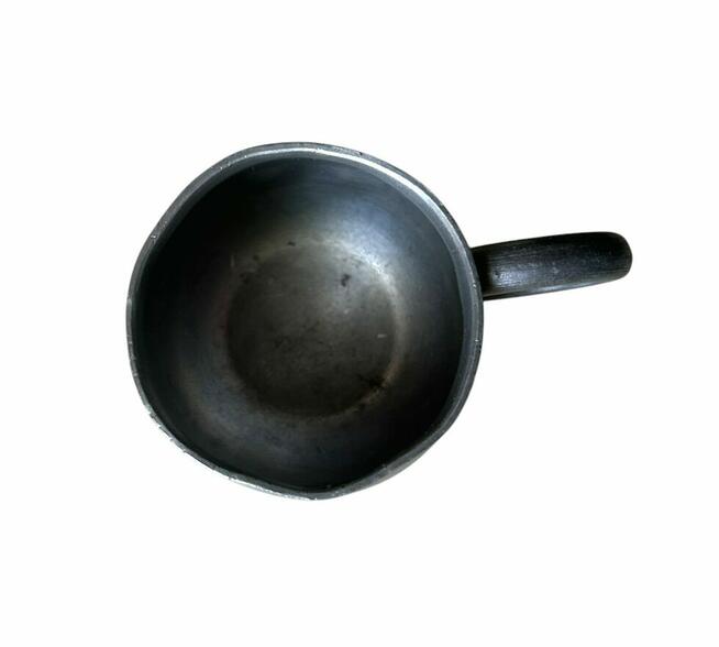 Szwedzka ręcznie wykonana cynowa filiżanka z 1960 roku