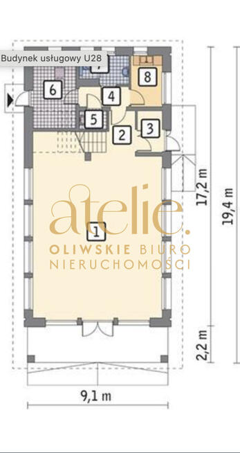 Budynek Usługowy - Udział 4/5 + PNB na dom