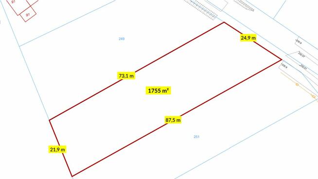 Działka budowlana Łagiewniki Małe gm. Pawonków, Przyjaźni