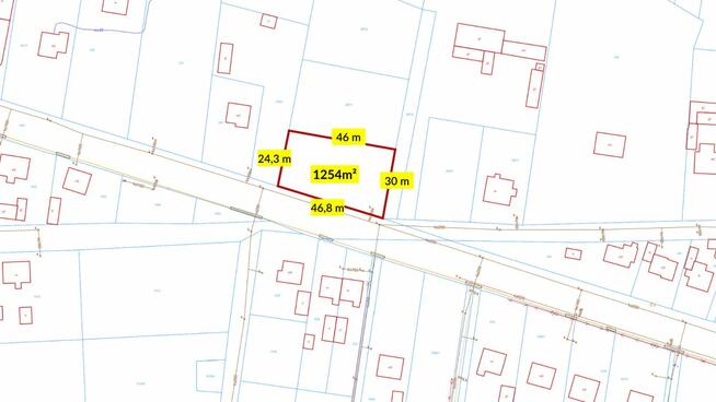 Działka budowlana Strzebiń gm. Koszęcin, Lubliniecka