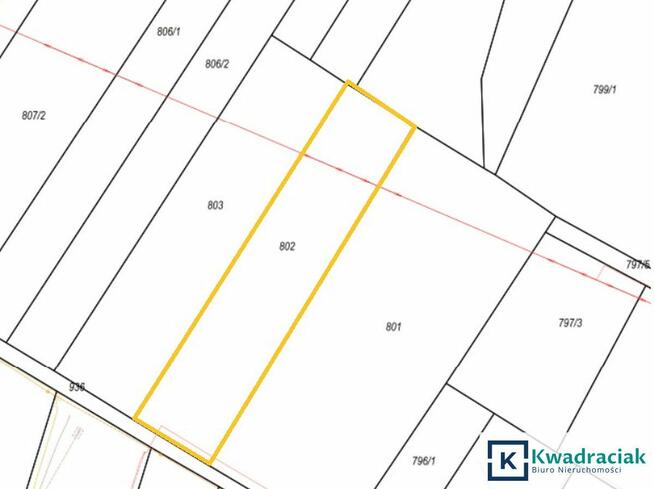 Działka budowlana Moderówka gm. Jedlicze,