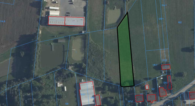 Działka pod zabudowę jednorodzinną- Gręzów