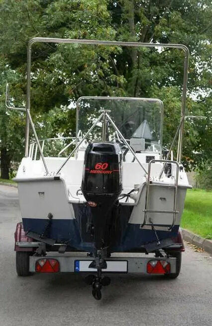 Łódź motorowa 8 os GPS 60KM Zamiana Faktura VAT Motorówka