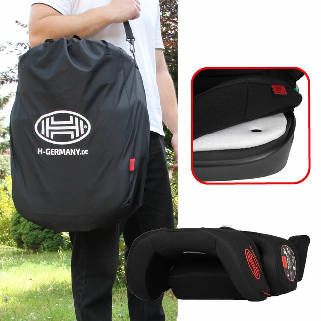 Fotelik Samochodowy i-Fix Maxi Go Składany z Torbą 15-36kg