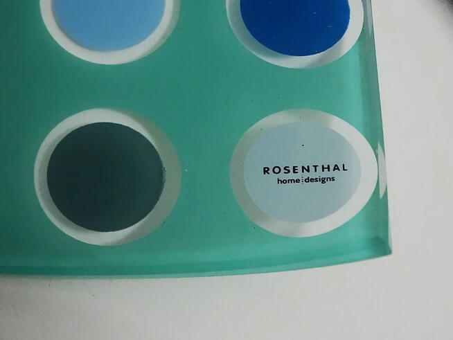 Szklana misa dekoracyjna Rosenthal Form 61111, Dekor 331161,