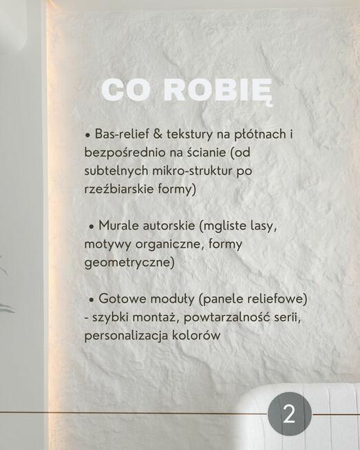 Efekt WOW na ścianie - relief lub malowidło artystyczne