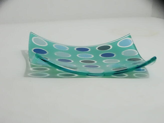 Szklana misa dekoracyjna Rosenthal Form 61111, Dekor 331161,