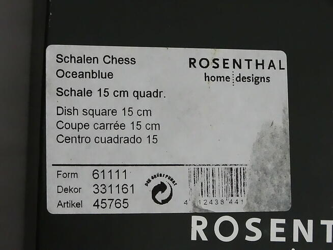 Szklana misa dekoracyjna Rosenthal Form 61111, Dekor 331161,