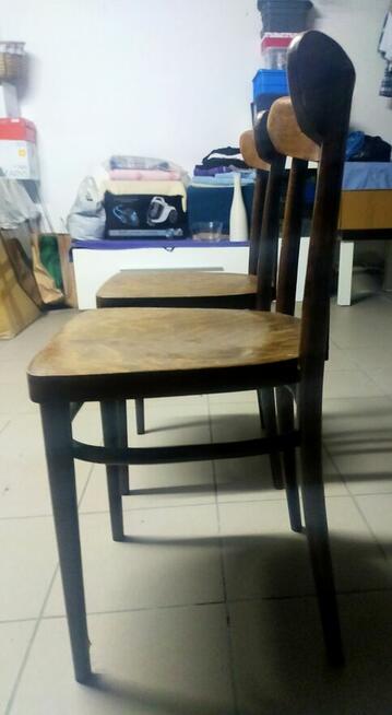 2 sztuki drewnianych krzesał z PRL