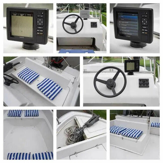 Łódź motorowa 8 os GPS 60KM Zamiana Faktura VAT Motorówka