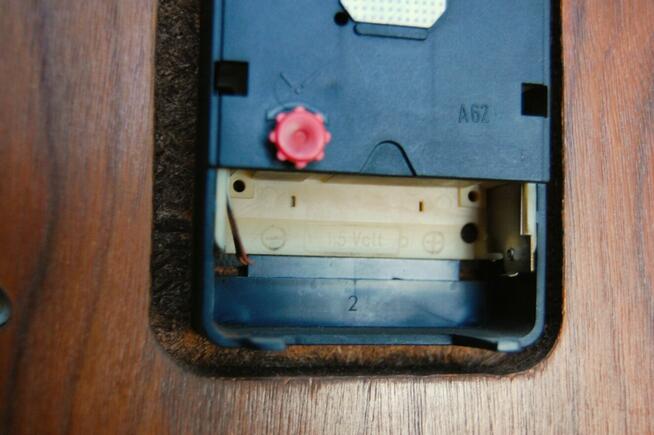 Zegar ścienny Weimar mosiądz teak modernizm Niemcy GDR