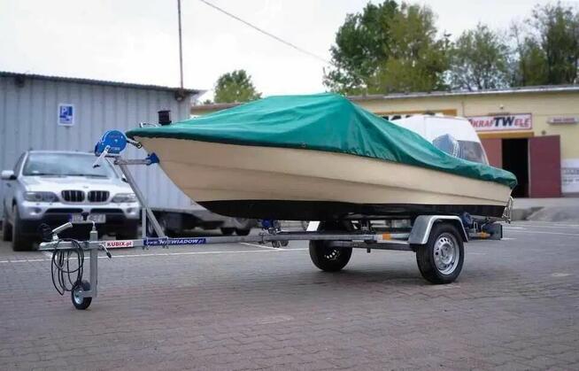 Łódź Motorowa Motorówka 40 KM Evinrude PRZYCZEPA Plandeka