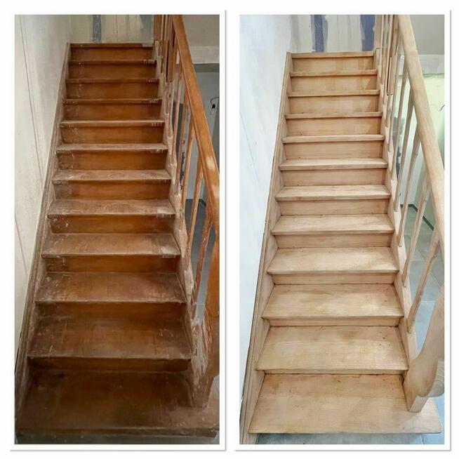 Cyklinowanie Lakierowanie schodów