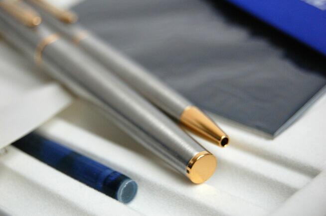 Pióro wieczne i długopis, stal, Hemisphere, Waterman Paris