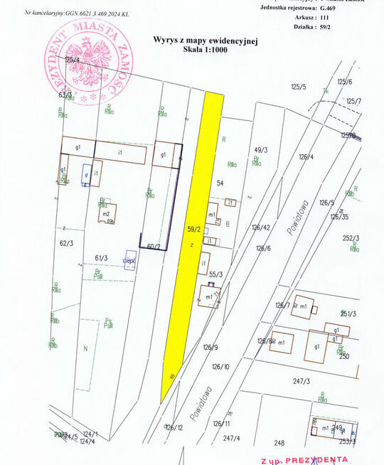 Działka Zamość Powiatowa 69