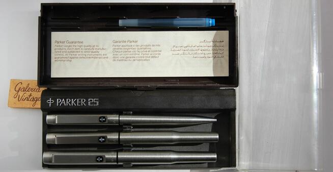 Parker 25 modernizm design vintage pióro pisak długopis stal