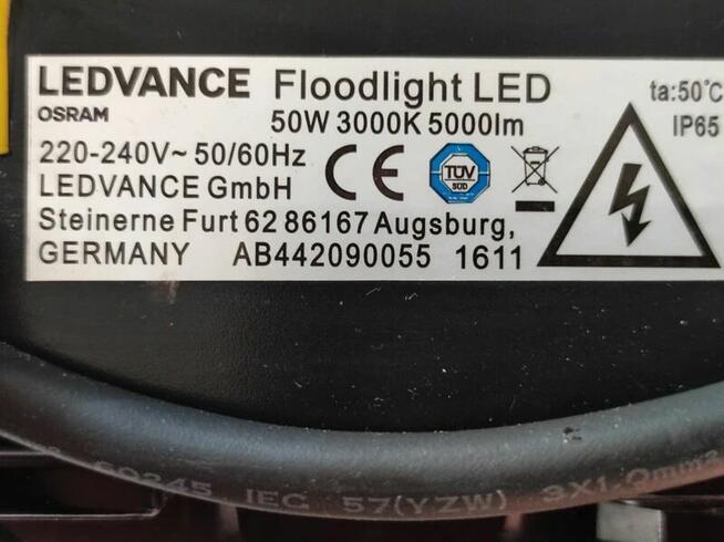 lampa led Naświetlacz Osram Ledvance 50w 3000k Czujnik 500lm