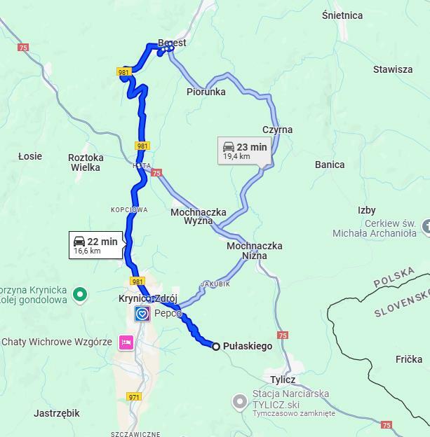 Działka budowlana Berest gm. Krynica-Zdrój