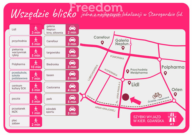 Mieszkanie 4-pokojowe z balkonem blisko centrum