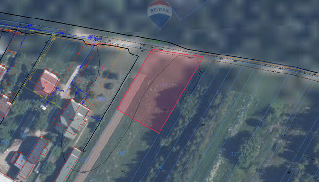 Działka budowlana 1331 m², Dęblin, ul. Długa