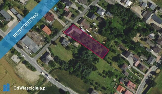 Działka 1595/7 z budynkami gospodarczymi w Lubomi