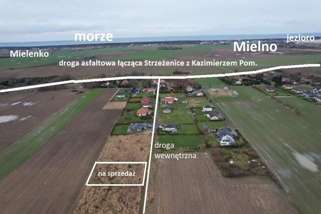 Mielno Strzeżenice działka pod dom z warunkami