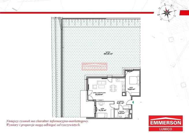 3 pok. | ogród 260 m2! | Galeria Bronowice