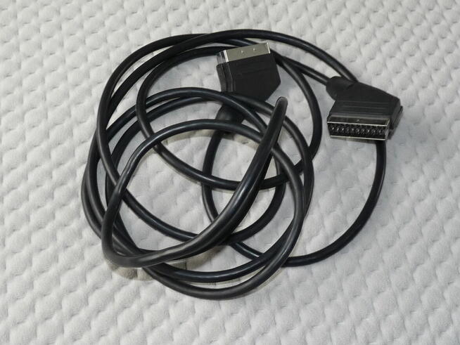 Kabel Scart Euro długi 3m czarny