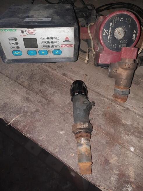 Sterownik KLIMOSZ, wentylr, CO pompa GRUNFOS, regulator.ciągu