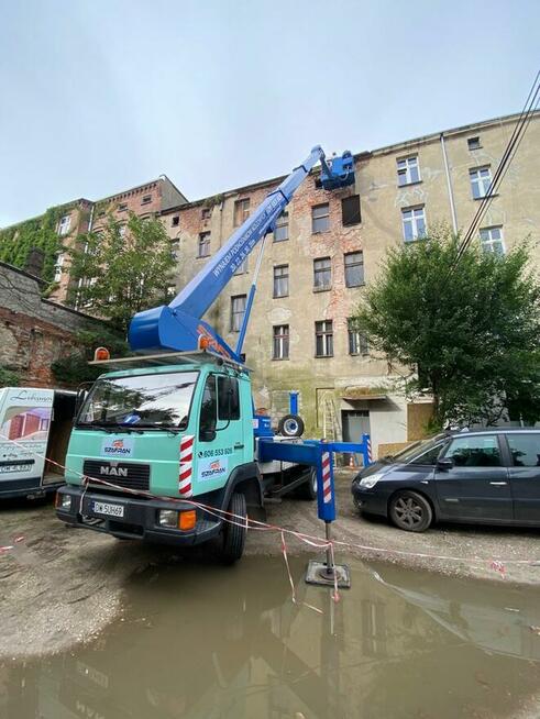 Usługi SZAFRAN - Podnośnik koszowy WROCŁAW