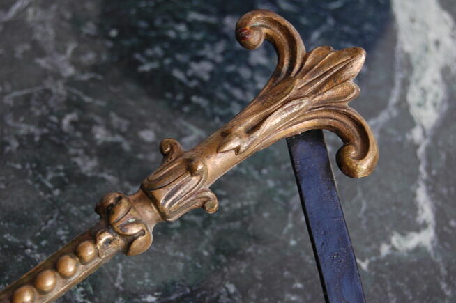 Dekor mosiężny, Faun, Pan, klasycyzm, część lustra, mosiądz