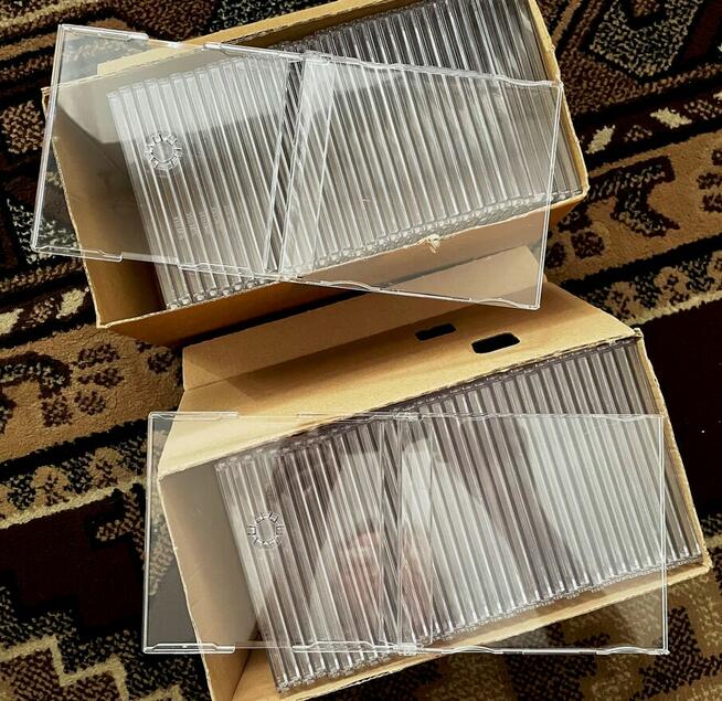 Pudełka na single cd 7mm. (Nie slim) NOWE bezbarwne (opis)