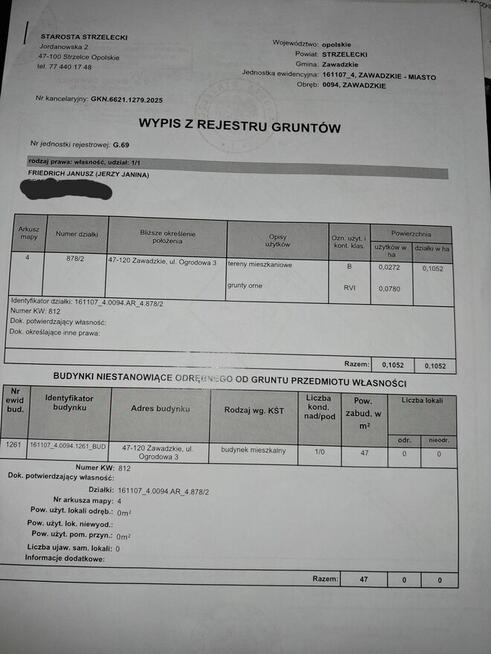 Sprzedam dom z dzialka
