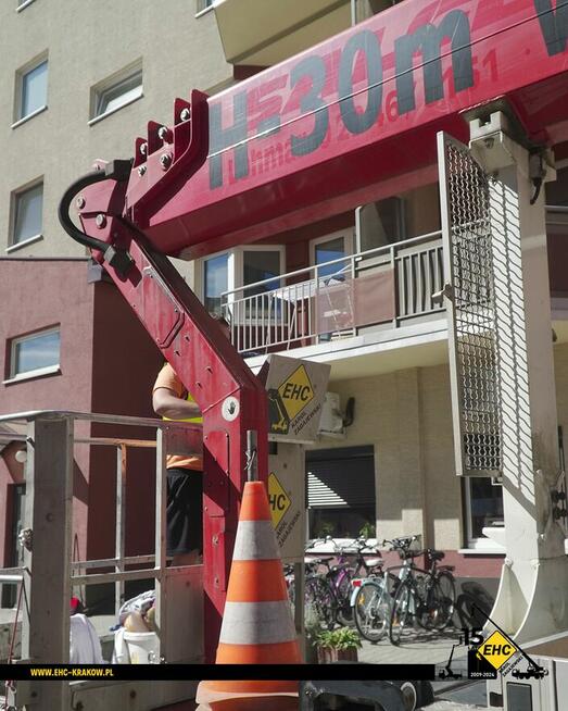 Wynajem dźwigów i podnośników koszowych