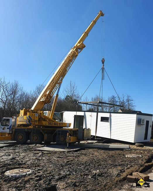 Wynajem dźwigów i podnośników koszowych