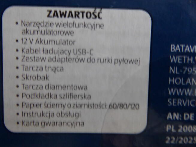 Nieużywane narzędzie wielofunkcyjne FERREX 12V Li-Ion