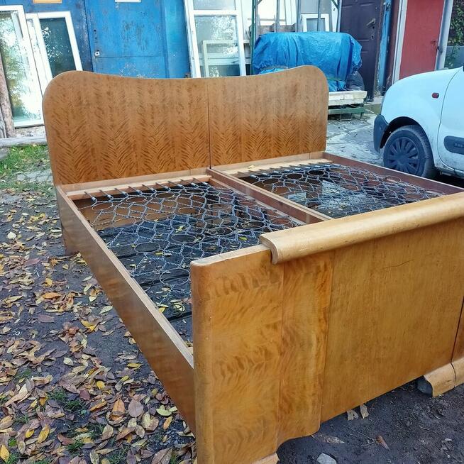 Stare łózko sypialniane, Łóżko Połysk, Łózko dwuosobowe na s