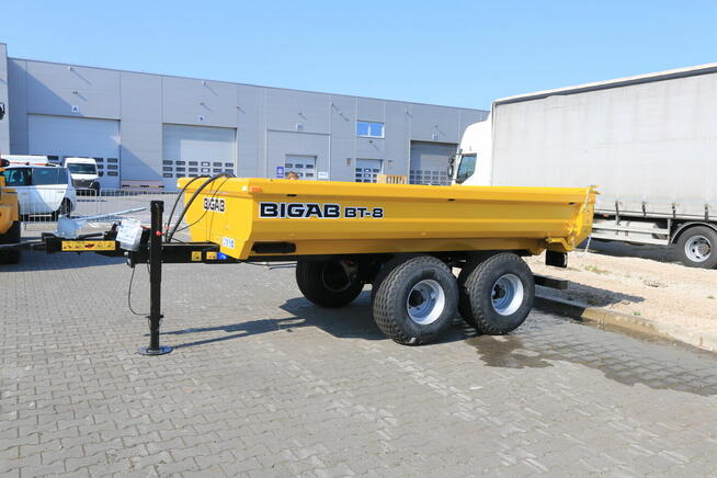 PRZYCZEPA BIGAB BT8 WYWROTKA HARDOX SKORUPA KOPARKA CIĄGNIK