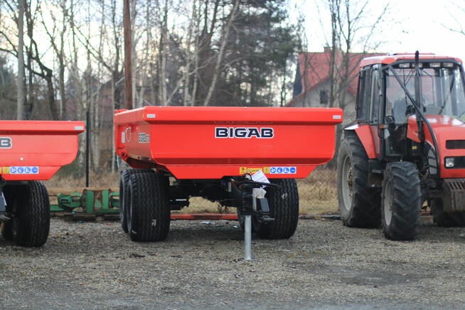 PRZYCZEPA BUDOWLANA Hard Wywrotka BIGAB BT-10 Skorupa tandem