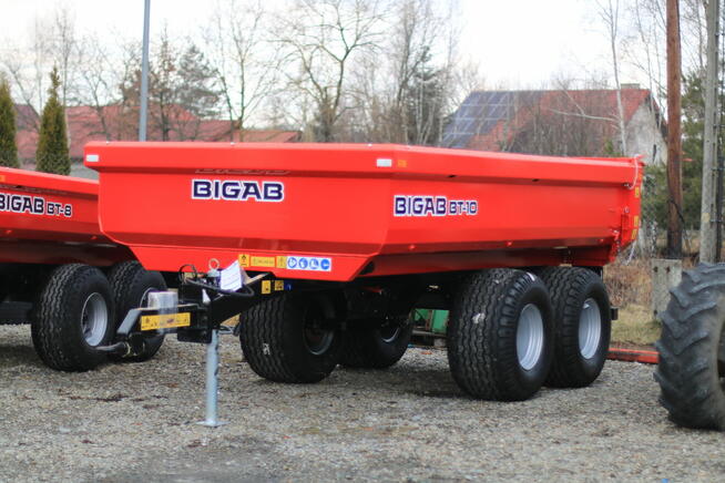 PRZYCZEPA BUDOWLANA Hard Wywrotka BIGAB BT-10 Skorupa tandem