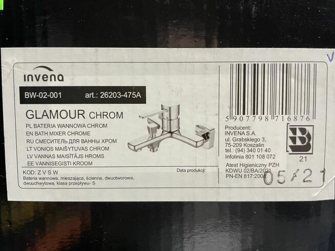 bateria wannowa Invena Glamour