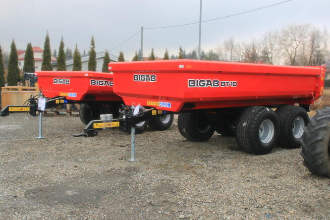 PRZYCZEPA BUDOWLANA Hard Wywrotka BIGAB BT-10 Skorupa tandem