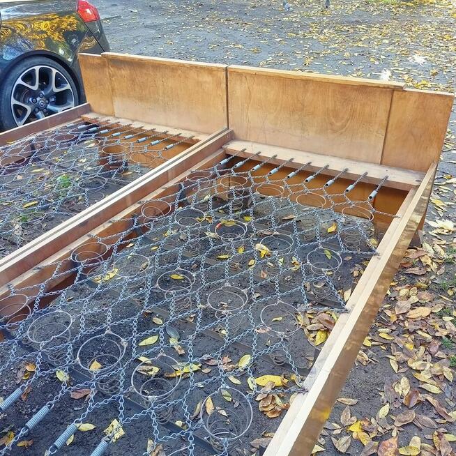 Stare łózko sypialniane, Łóżko Połysk, Łózko dwuosobowe na s