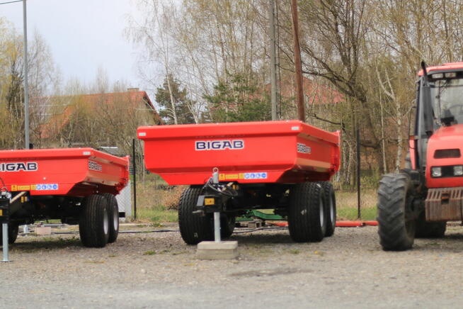 PRZYCZEPA BUDOWLANA Hard Wywrotka BIGAB BT-10 Skorupa tandem