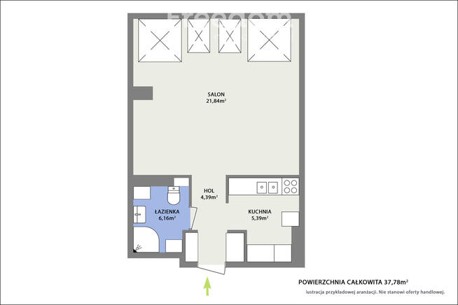 Funkcjonalna kawalerka / dobra lokalizacja