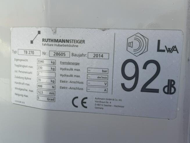 Nissan Cabstar Podnośnik Koszowy RUTHMANN TB 270 27m bok 15m Wumag Palfinger UDT P7