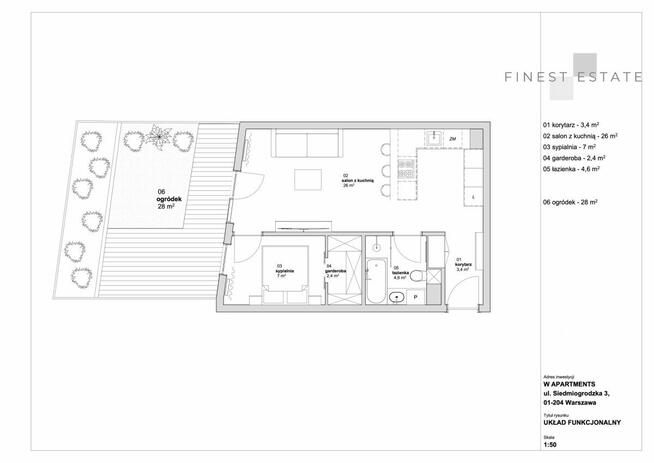 Mieszkanie Warszawa gm. Wola Wola, Siedmiogrodzka