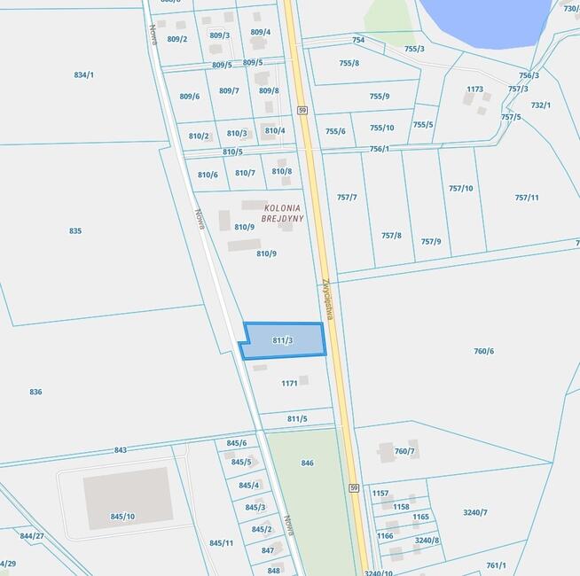 piękna działka 2267m2, 11-710 Piecki, ul. Nowa