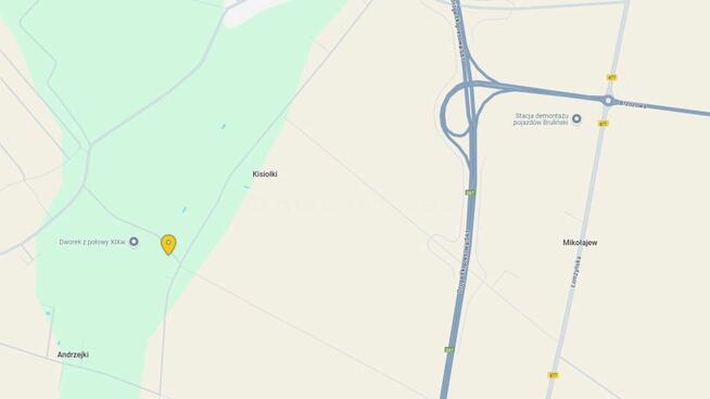 Działka siedliskowa w miejscowości Andrzejki.