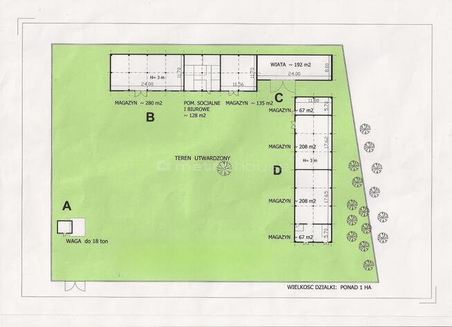 Działka budowlana o olbrzymim potencjalne, 1 ha